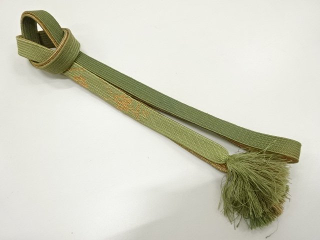 JAPANESE KIMONO / HANDTIED OBIJIME CORD 